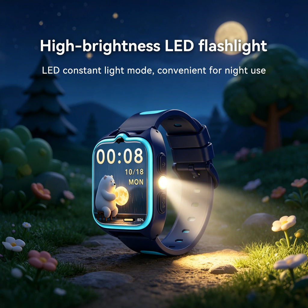 Montre Connectée GPS 4G Enfant – Écran 1,75" | Appel Vidéo, Suivi GPS, IP68