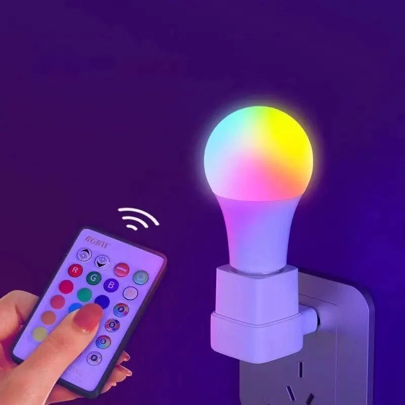 Ampoule LED RGB 16 Couleurs E27 220V – Multicolore, Dimmable, Télécommande 24 Touches, Lumière d'Ambiance