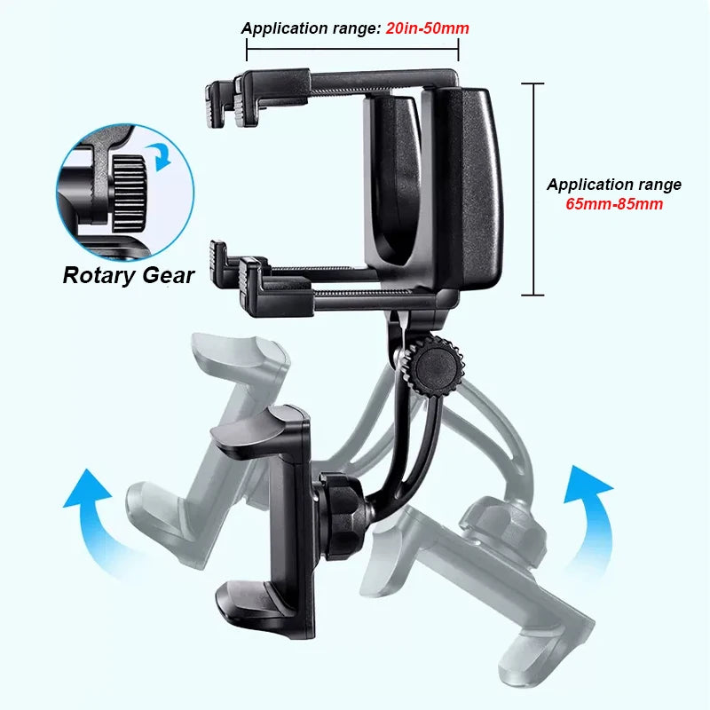 Support Téléphone Voiture pour Rétroviseur SEAMETAL – Rotation 360°, Fixation Stable, Navigation Mains Libres