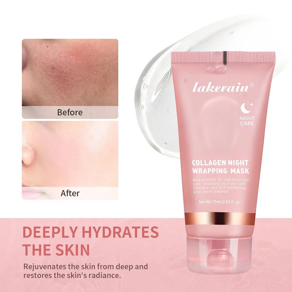 Masque Visage Collagène Nuit – Peel-Off Anti-Rides & Hydratation Intense