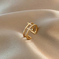 316L Stainless Steel Rings for Women Gold Color Never Fade Luxury Classic rings wedding couple rings Jewelry Free Shipping