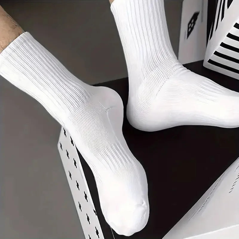 Chaussettes Tricotées Mi-Tube Homme Femme – Anti-Odeur, Respirantes, Toutes Saisons – Lot de 10 ou 20 Paires