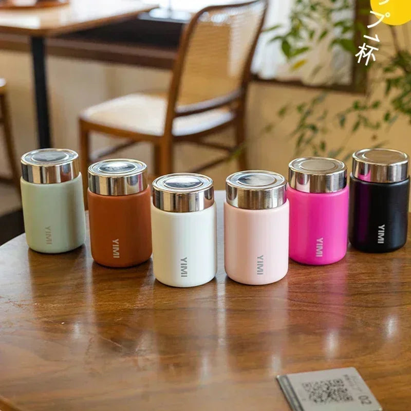 Mini Thermos de Poche 230ml – Acier Inoxydable 316, Isolation 4-6h, Sans BPA