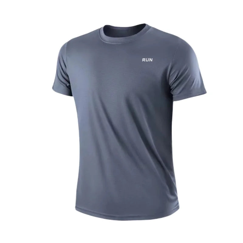 T-Shirt Sport Homme Col Rond Séchage Rapide – Léger, Respirant, Idéal Running & Gym, Manche Courte