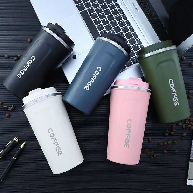 Mug Thermos de Voyage 380/510ml – Acier Inoxydable 304, Anti-Fuite, Isolation 6-12h