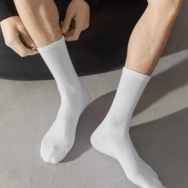 Chaussettes Tricotées Mi-Tube Homme Femme – Anti-Odeur, Respirantes, Toutes Saisons – Lot de 10 ou 20 Paires