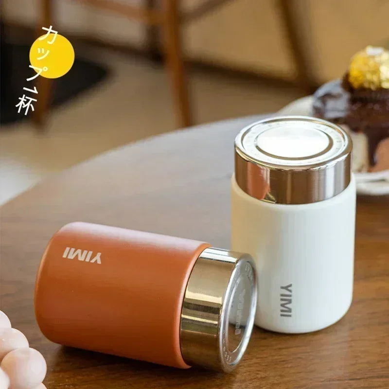 Mini Thermos de Poche 230ml – Acier Inoxydable 316, Isolation 4-6h, Sans BPA