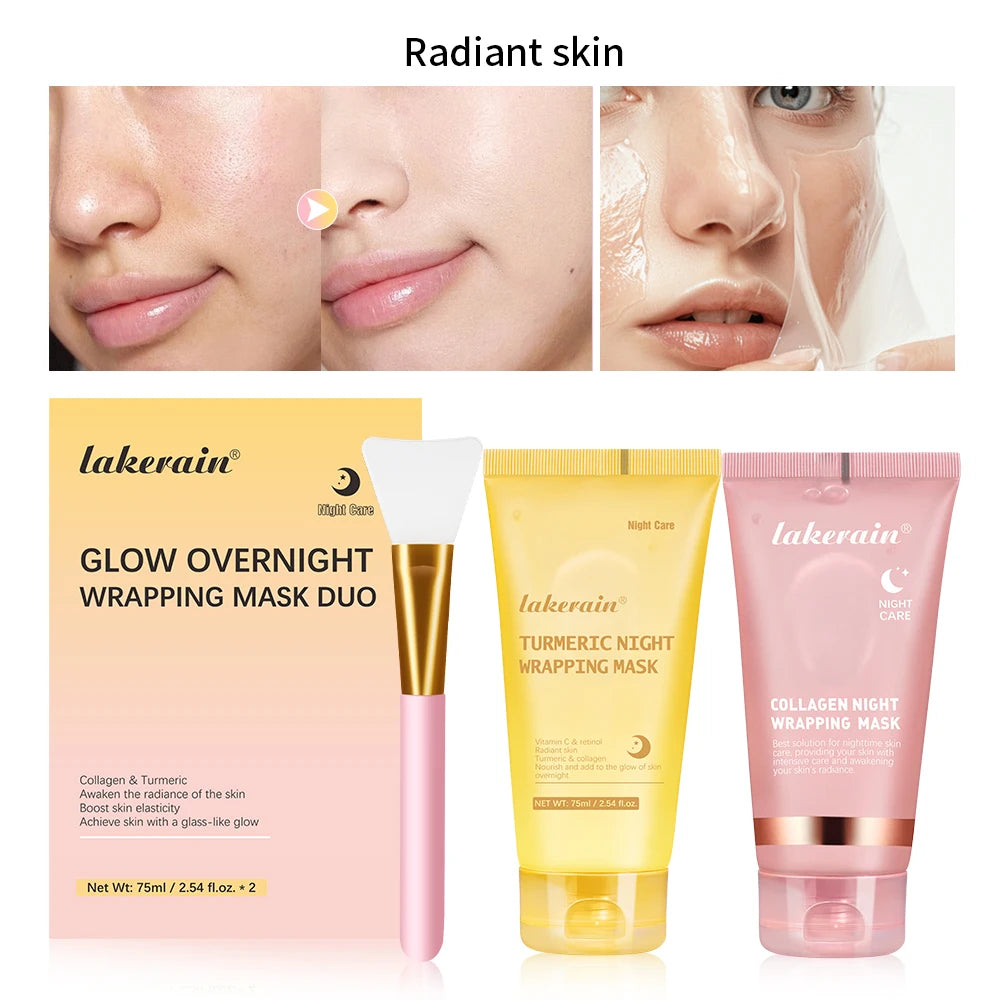 Masque Visage Collagène Nuit – Peel-Off Anti-Rides & Hydratation Intense
