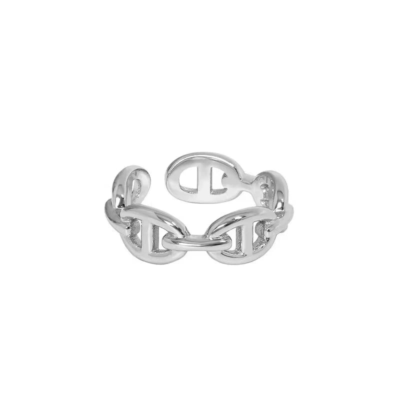 316L Stainless Steel Rings for Women Gold Color Never Fade Luxury Classic rings wedding couple rings Jewelry Free Shipping