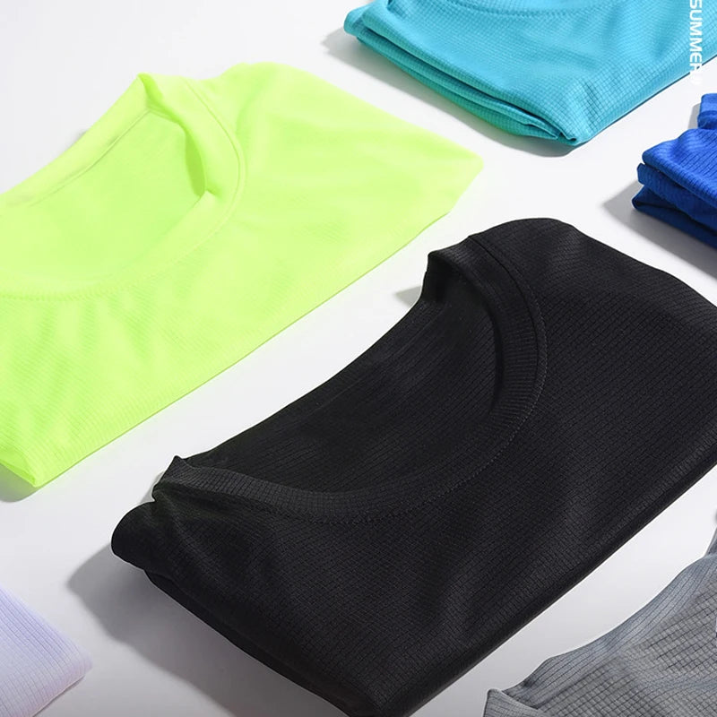 T-Shirt Sport Homme Séchage Rapide – Manche Courte Fitness Musculation, Coupe Oversize, Idéal Running & Gym