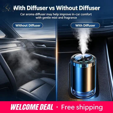 Diffuseur Humidificateur Multifonction pour Voiture – 5 Modes, Aromathérapie Portable