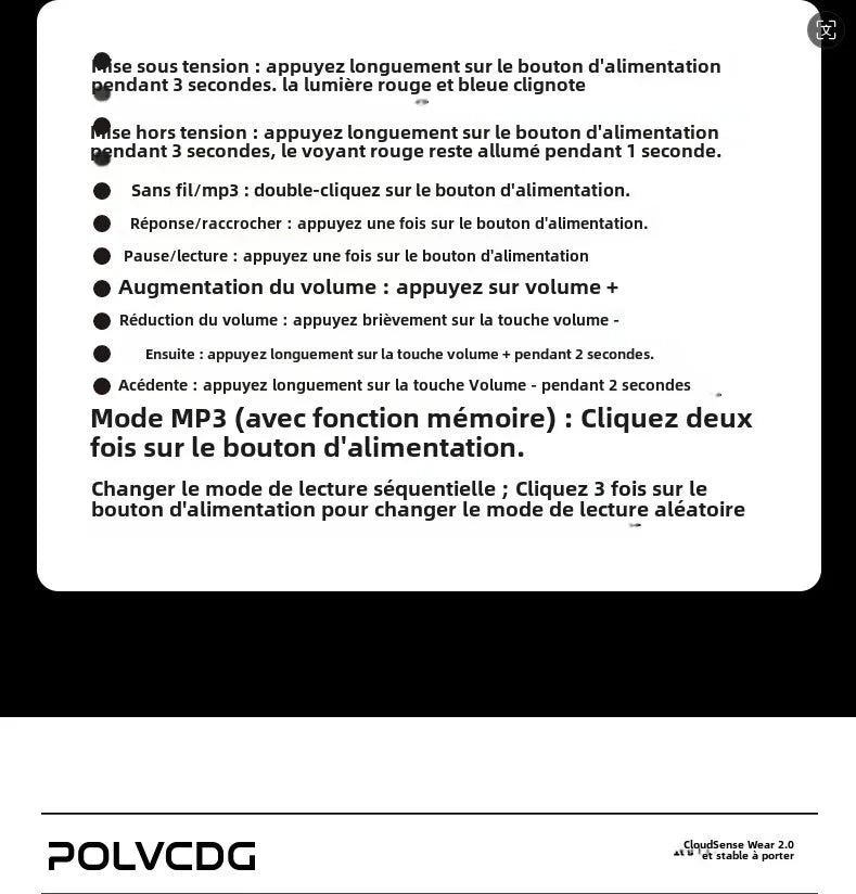 Écouteurs Nage Conduction Osseuse POLVCDG X16 – IPX8, 32Go | Triathlon & Natation