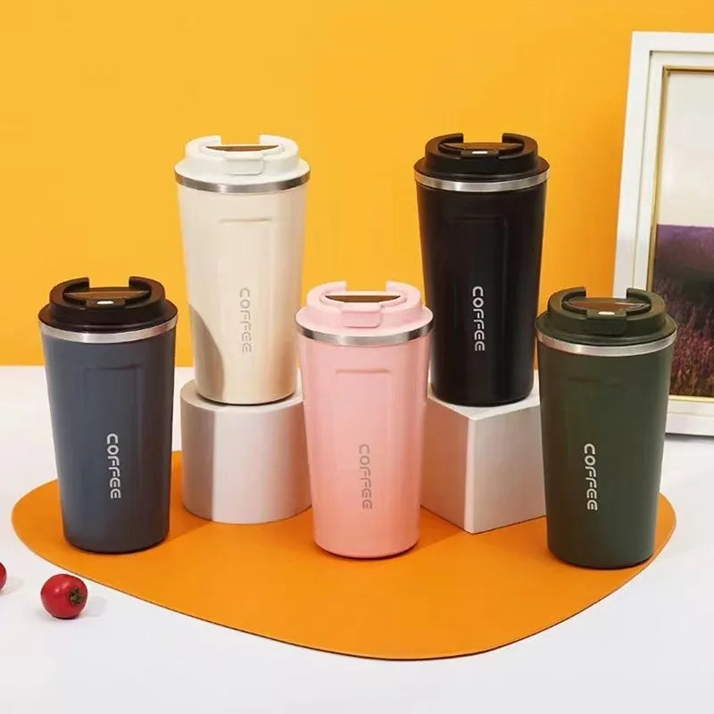 Mug Thermos de Voyage 380/510ml – Acier Inoxydable 304, Anti-Fuite, Isolation 6-12h