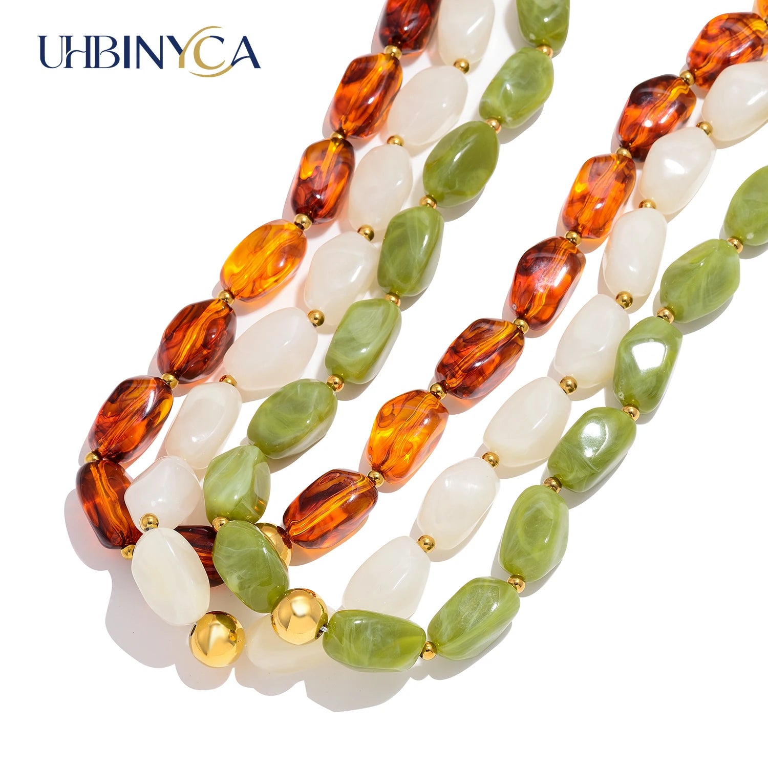 Collier Perles Acryliques Fait Main – Bijou Statement Femme