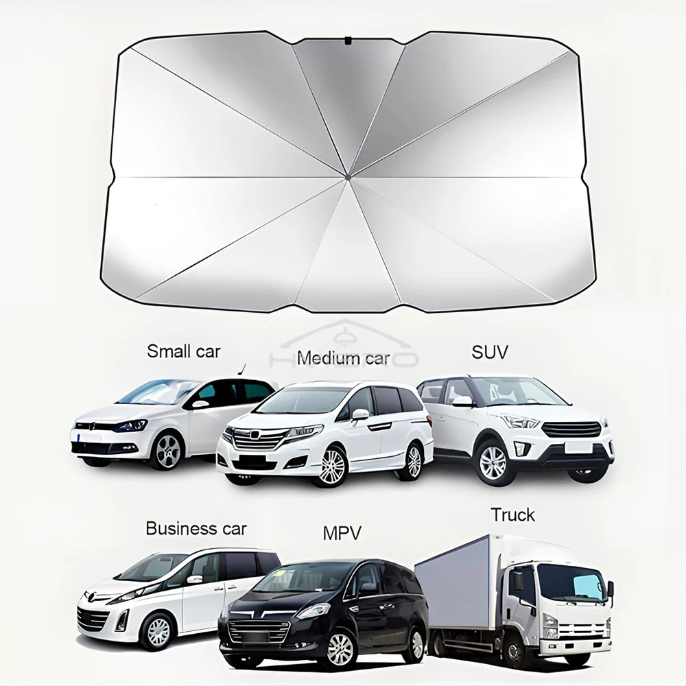 Pare-Soleil Pliable pour Pare-Brise Voiture – Anti-UV, Isolation Thermique, Compatible Tous Véhicules