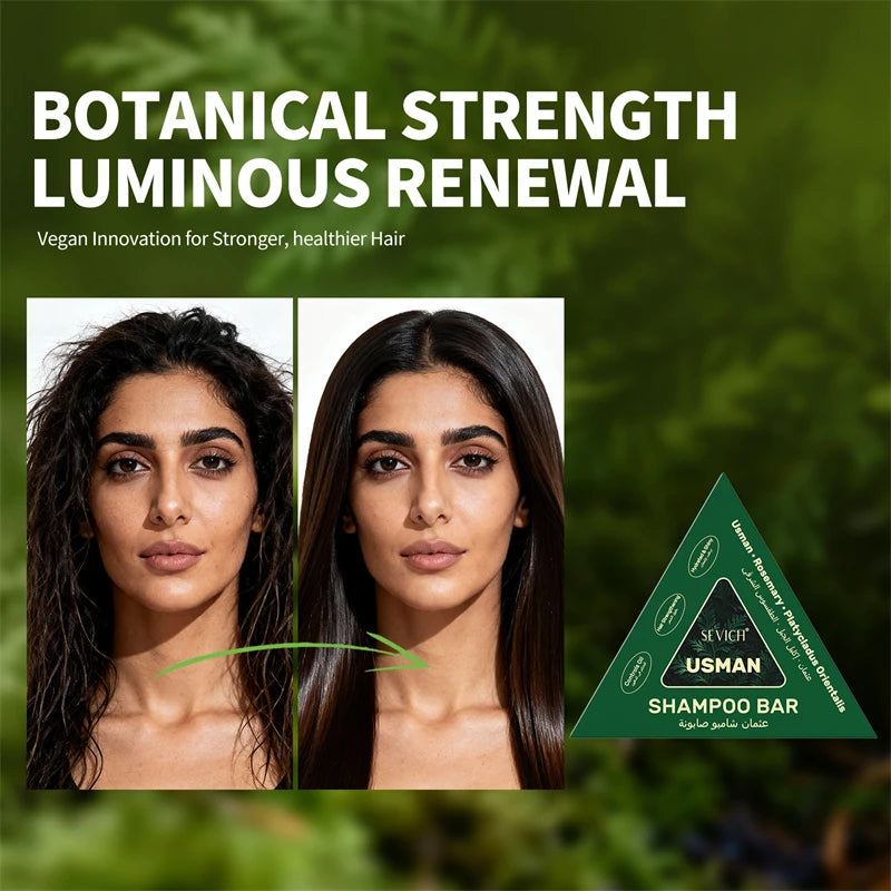 Shampoing Solide Usman – Soin Naturel Anti-Chute & Croissance des Cheveux