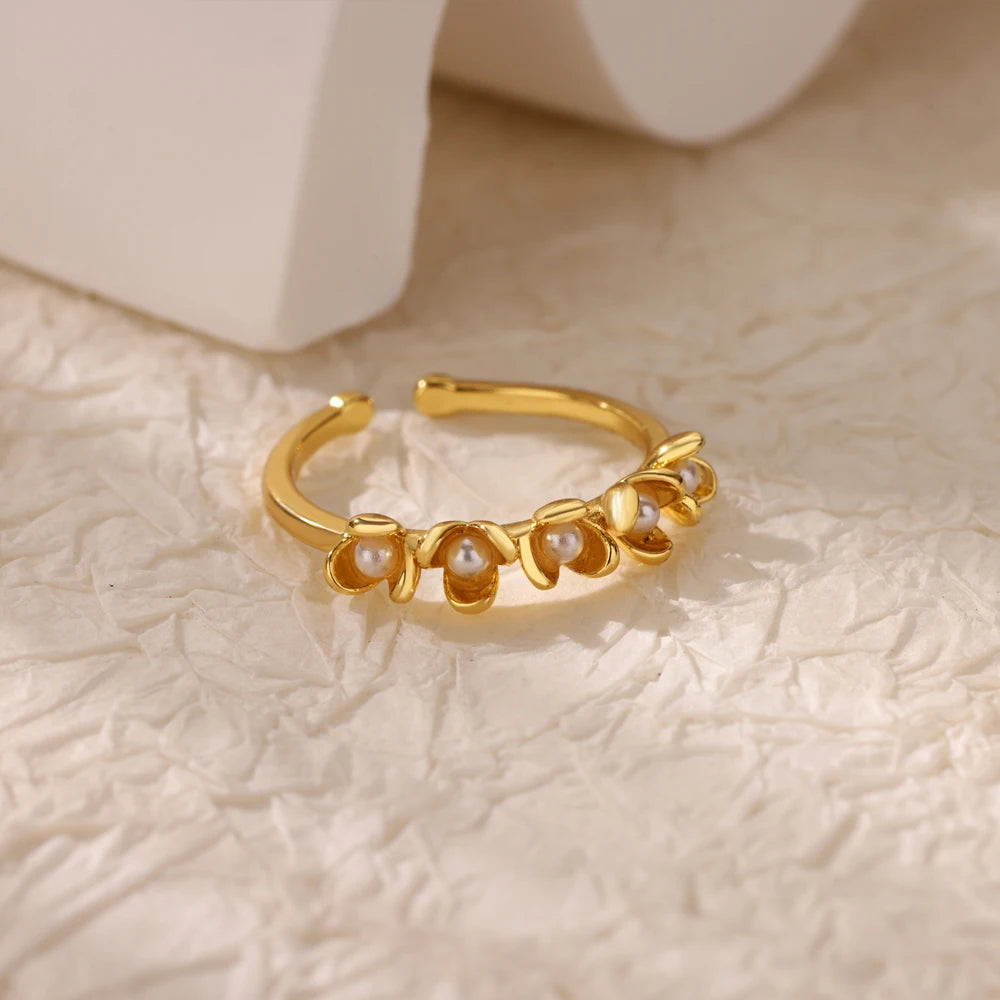 Bague Femme Géométrique en Acier Inoxydable – Zircon Œil Maléfique, Plaqué Or, Ajustable, Bijou Tendance