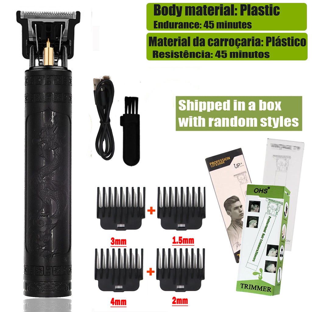 Tondeuse Électrique T9 Dragon – Rasoir Sans Fil Rechargeable pour Homme