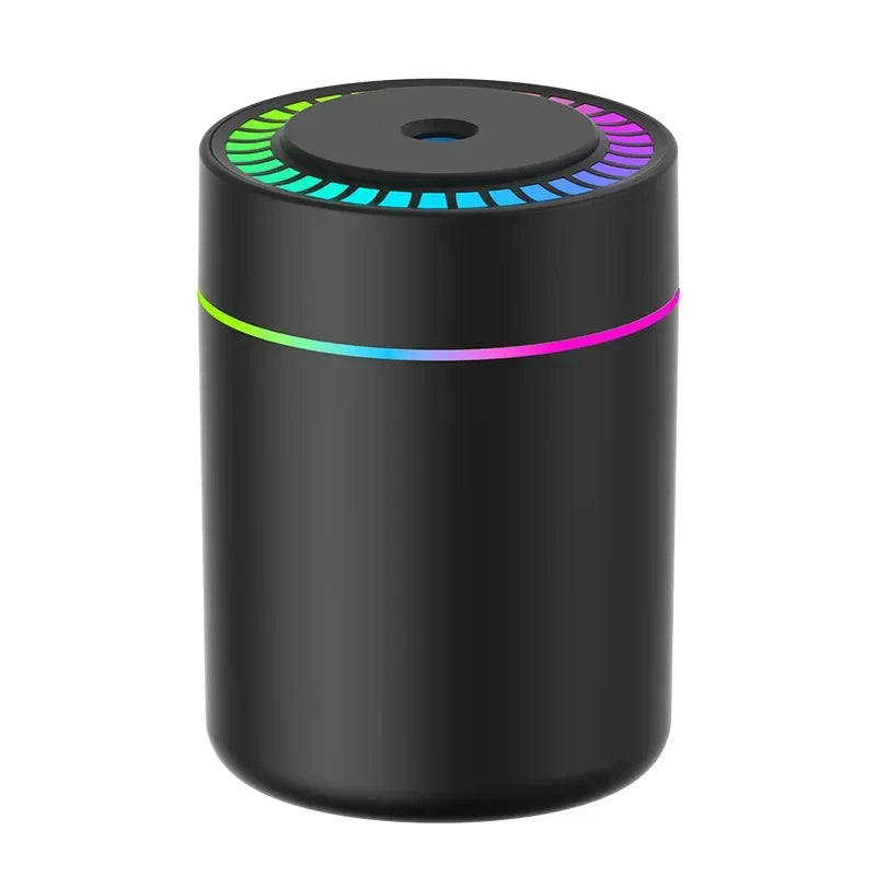 Mini Humidificateur USB 180ml – Diffuseur d'Arômes, Purificateur d'Air & Lumières LED pour Voiture, Bureau et Chambre