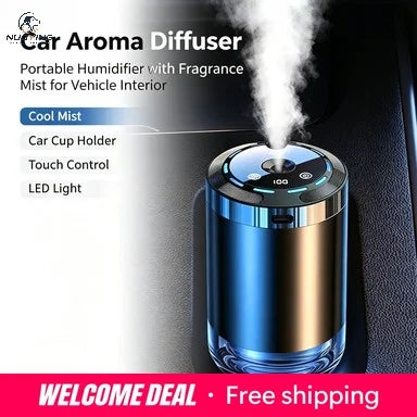 Diffuseur Humidificateur Multifonction pour Voiture – 5 Modes, Aromathérapie Portable
