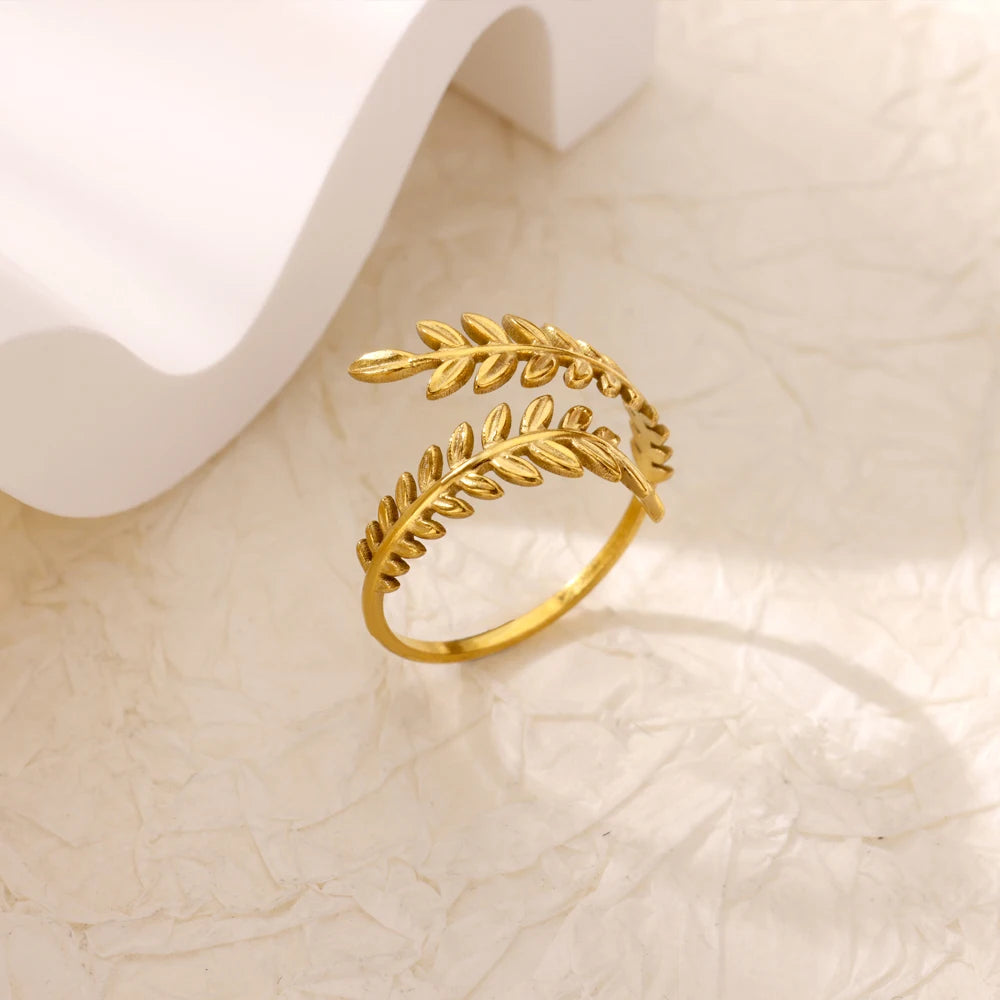 Bague Femme Géométrique en Acier Inoxydable – Zircon Œil Maléfique, Plaqué Or, Ajustable, Bijou Tendance