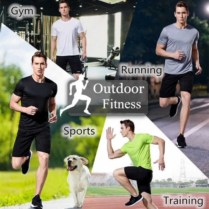 T-Shirt Sport Homme Col Rond Séchage Rapide – Léger, Respirant, Idéal Running & Gym, Manche Courte