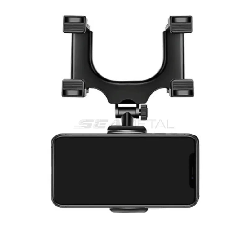 Support Téléphone Voiture pour Rétroviseur SEAMETAL – Rotation 360°, Fixation Stable, Navigation Mains Libres
