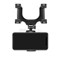Support Téléphone Voiture pour Rétroviseur SEAMETAL – Rotation 360°, Fixation Stable, Navigation Mains Libres
