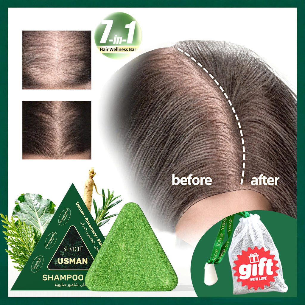 Shampoing Solide Usman – Soin Naturel Anti-Chute & Croissance des Cheveux