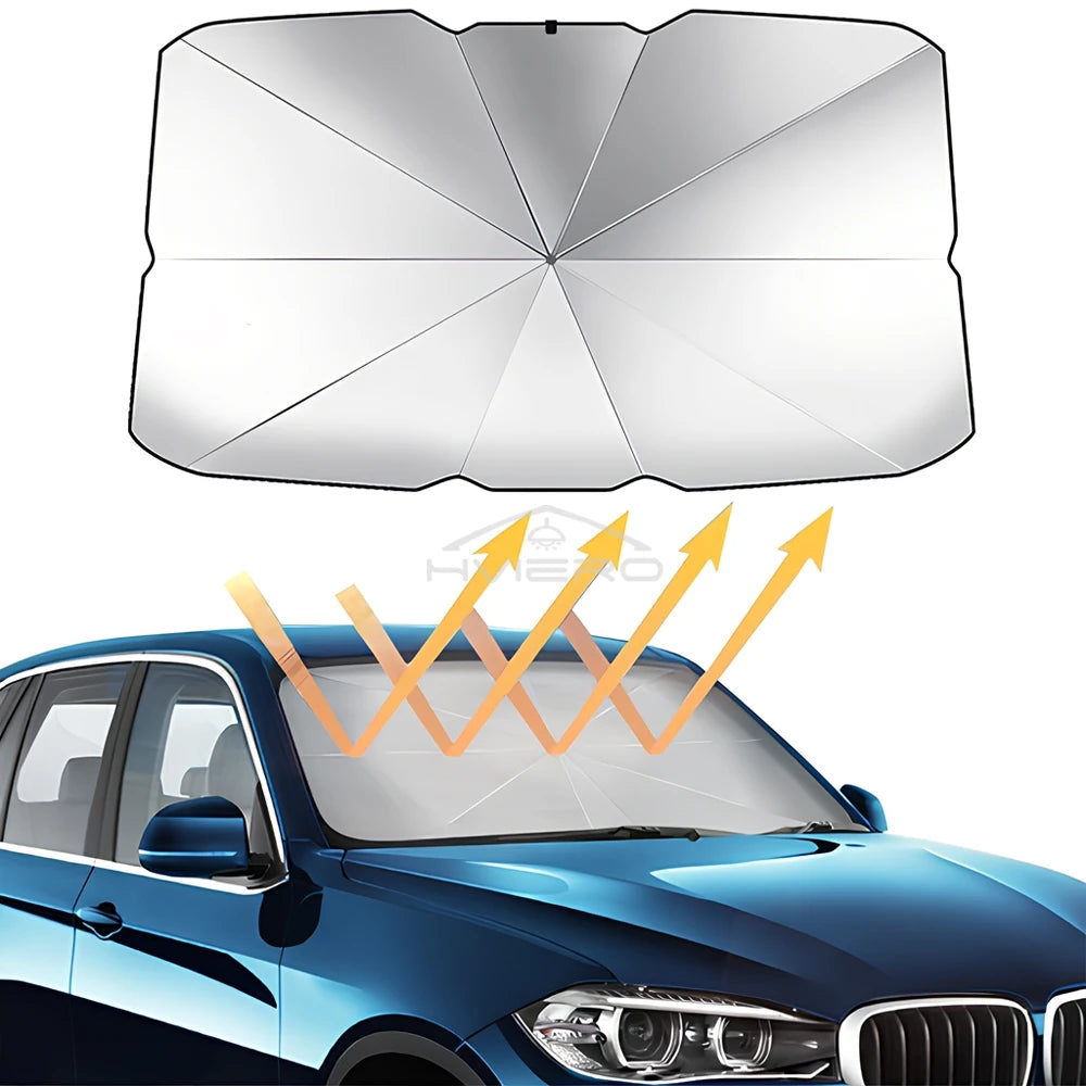 Pare-Soleil Pliable pour Pare-Brise Voiture – Anti-UV, Isolation Thermique, Compatible Tous Véhicules