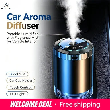 Diffuseur Humidificateur Multifonction pour Voiture – 5 Modes, Aromathérapie Portable