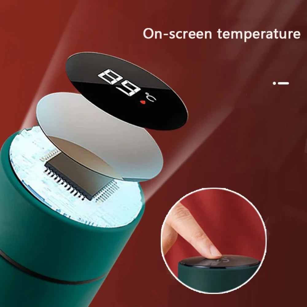 Gourde thermos intelligente style chinois avec affichage de température